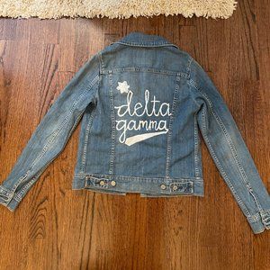 Custom Painted Delta Gamma Levi's Denim Jacket